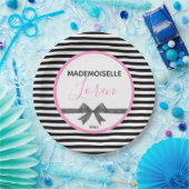 BRIDEParisianテーマオートクチュールシャワーパーティー    ペーパープレート (パーティー)