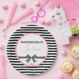 BRIDEParisianテーマオートクチュールシャワーパーティー    ペーパープレート