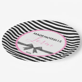 BRIDEParisianテーマオートクチュールシャワーパーティー    ペーパープレート (アングル)