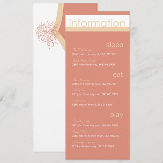 Brides情報の2つの発表 招待状 (正面/裏面)