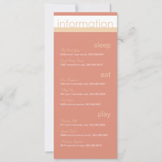 Brides情報の2つの発表 招待状 (正面)