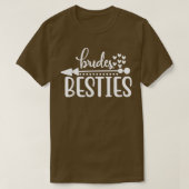 Brides Besties Funny Wedding Party For Bacheloret Tシャツ (デザイン正面)