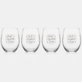 Brides Drinking Team  ステムなしワイングラス (左)