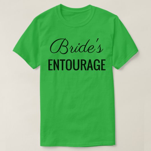 Bride's Entourage、結婚s & Tet、Black Tet Tシャツ (デザイン正面)
