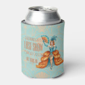 Bride's Final Show Art Deco Showgirl Bachelorette 缶クーラー (缶正面)