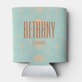 Bride's Final Show Art Deco Showgirl Bachelorette 缶クーラー (裏面)