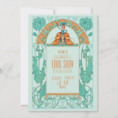 Bride's Final Show Showgirl Bachelorette Itinerary 招待状 (正面)