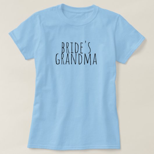 Bride's Grandma Bridal Party Wedding Tシャツ (デザイン正面)