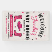 Bride's Last Rodeo Bachelorette Party Welcome 横断幕 (横)