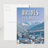 Brides les Bains Station de ski ポストカード (正面/裏面)