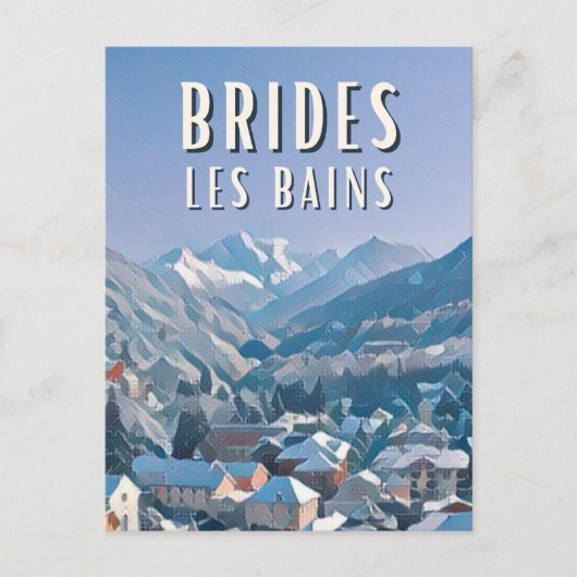 Brides les Bains Station de ski ポストカード (正面)