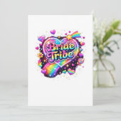 Brides Maids Wedding Bachelorette Party 招待状 (スタンド正面)