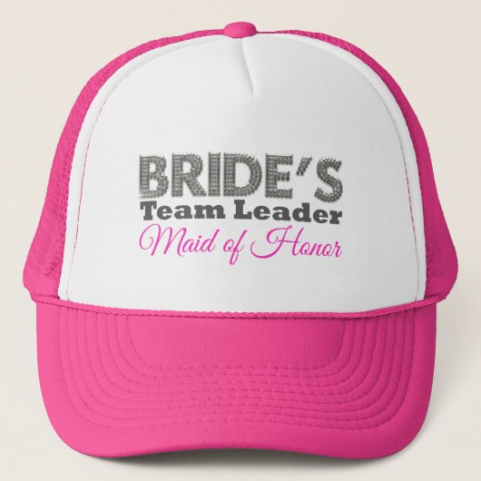 Bride's team leader maid of honor キャップ (正面)