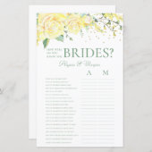 Brides Yellow Roses LGBTQを知っている (正面/裏面)