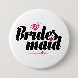 Bridesmaidのバチェロレッテボタン 缶バッジ
