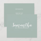 Bridesmaidのモダン提案のスクリプト 招待状 (正面/裏面)