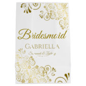 Bridesmaidの結婚抱き枕 – 中 ミディアムペーパーバッグ (裏面)