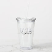 Bridesmaidアシスタントプランナーブライダルパーティ名 アクリルタンブラー (裏面)