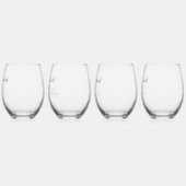 Bridesmaidスクリプト名前をカスタムするギフト結婚ズ ステムなしワイングラス (左)