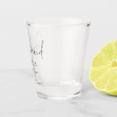 Bridesmaidスクリプト名日付 ショットグラス (右)