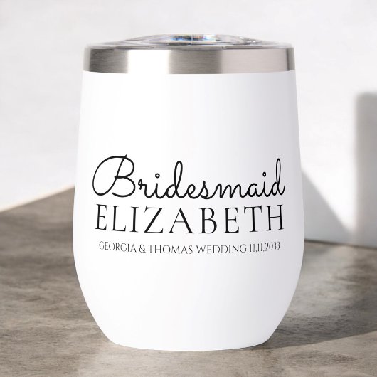 Bridesmaidパーソナライズされたスクリプ結婚ト