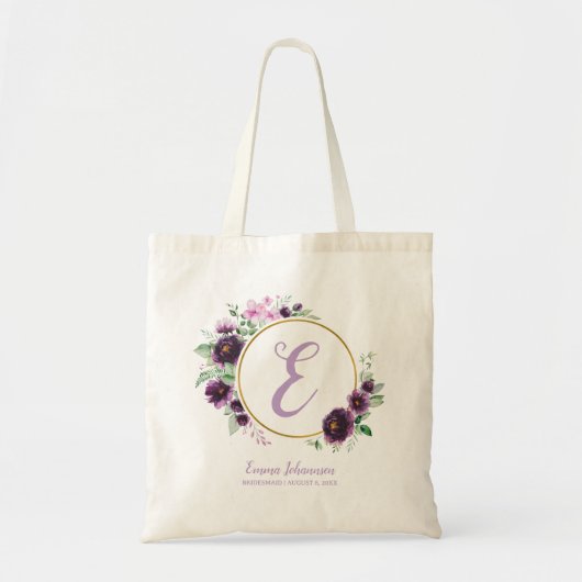 Bridesmaidパーソナライズされたブライダルパーティ提案 トートバッグ (正面)