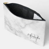 Bridesmaidパーソナライズされた Monogramの名前 アクセサリーポーチ (見開き)