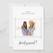 Bridesmaidブライダルパーティ提案フォトカード 招待状 (正面)
