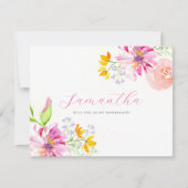 Bridesmaidプロポーザルパーソナライズされたカード水色 ノートカード (正面)