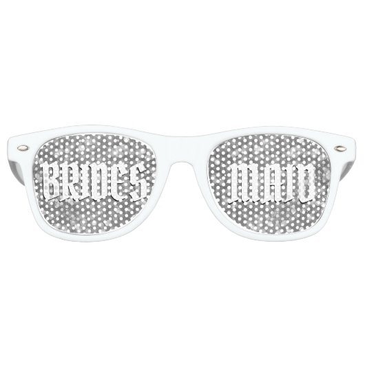 BRIDESMAIDレトロシェード/おもしろいパーティーサングラスSL レトロサングラス (正面)