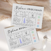Bridesmaid情モダン報カード、プロポーザル・カード 招待状