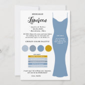 Bridesmaid情報カードテンプレート提案カード 招待状 (正面)