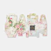 Bridesmaid感謝してい付き/ヴィンテージコラージュ上の蝶 フェイバーボックス (折り畳みなし)