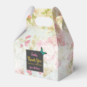 Bridesmaid感謝してい付き/ヴィンテージコラージュ上の蝶 フェイバーボックス (正面サイド)