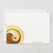 BRIDESMAID招待状金ゴールド鳩カスタマイズ 招待状 (裏面)