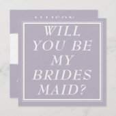 Bridesmaid提案カード – 婚約ブライダルパーティ シーズンカード (正面/裏面)