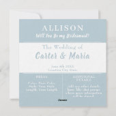 Bridesmaid提案カード – 婚約ブライダルパーティ シーズンカード (裏面)