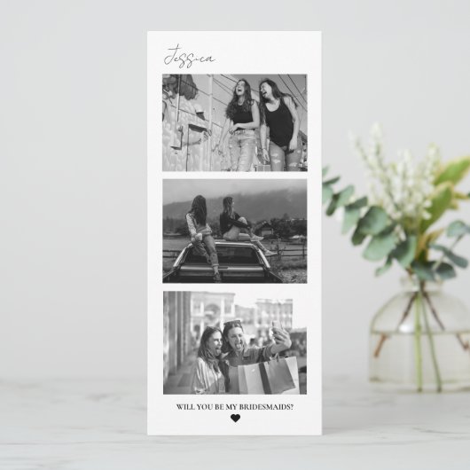 Bridesmaid提案フォトストリップフォトブース セーブザデート (スタンド正面)