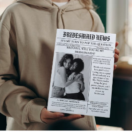 Bridesmaid提案紙+Bridesmaid情報カード 招待状