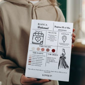 Bridesmaid提案紙+Bridesmaid情報カード 招待状