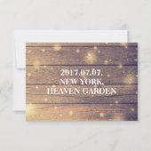 Bridesmaid – カウボーイブーツ、ライト付き木材 招待状 (裏面)