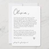 Bridesmaid Arch Photo Proposal Card 招待状 (裏面)