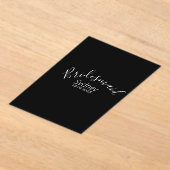 Bridesmaid bachelorette party add name modern  アクリル招待状 (レイダウン)