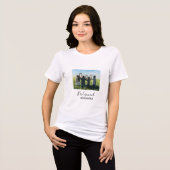 Bridesmaid bride squad name calligraphy photo gift トライブレンドTシャツ (正面全面)