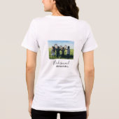 Bridesmaid bride squad name calligraphy photo gift トライブレンドTシャツ (裏面)