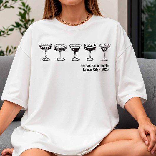 Bridesmaid Espresso Martini Bachelorette Tシャツ