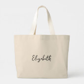Bridesmaid gift tote bag, Bridesmaid canvas bag ラージトートバッグ (裏面)
