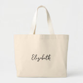 Bridesmaid gift tote bag, Bridesmaid canvas bag ラージトートバッグ (正面)