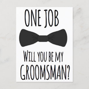 Bridesmaid Groomsman Proposal Card You Be シーズンポストカード