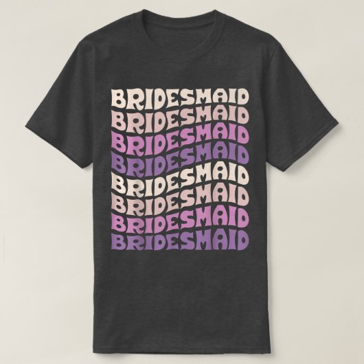 Bridesmaid I Do Crew Retro Bachelorette Party Brid Tシャツ (デザイン正面)